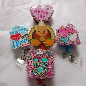 Colorful Nurse Badge Reels